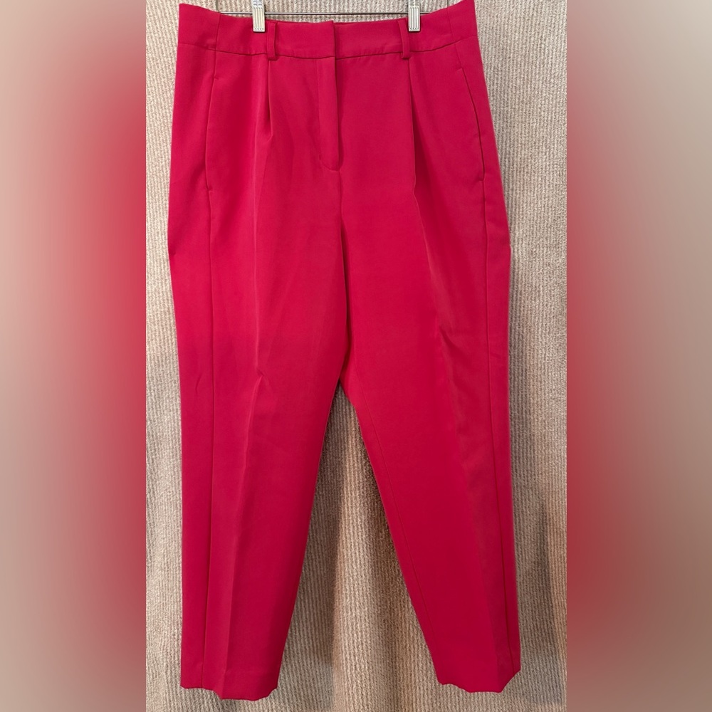 Express Fuchsia Ankle High Rise Pants
